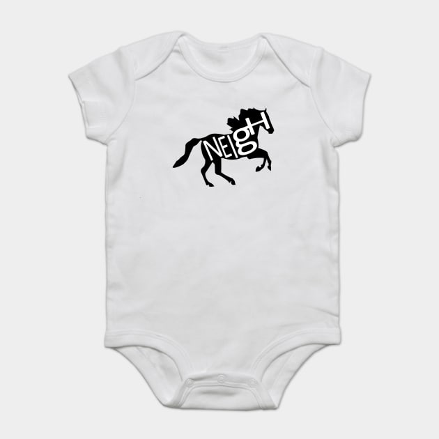 Horse Baby Bodysuit by DickinsonDesign
